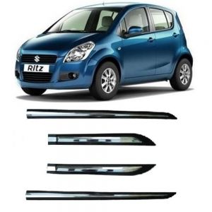 Car Door Side Beading For Ritz  - Silver & Black